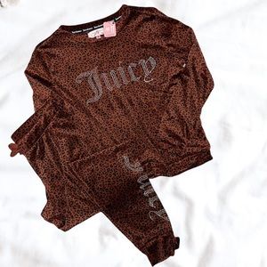 NWT Juicy Couture Velour Jogger Pajama Set